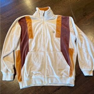 Vintage Phat Farm Velour Track Jacket Mens XL Y2K